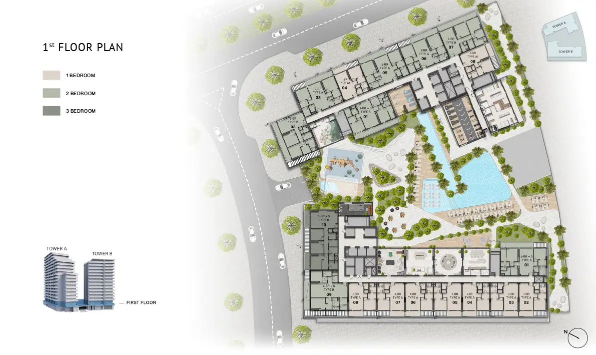 floor-plan-03 The Hillgate Dubai Silicon Oasis by Ellington