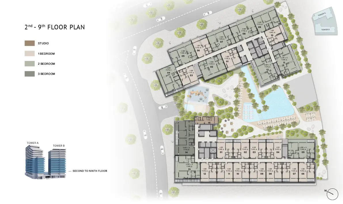 floor-plan-04 The Hillgate Dubai Silicon Oasis by Ellington